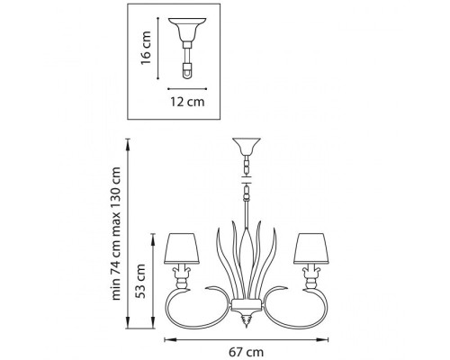 Подвесная люстра Antique 783061 Lightstar