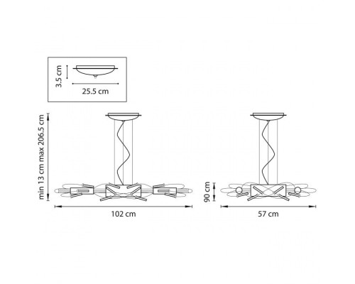 Подвесная люстра Ovale 784346 Lightstar