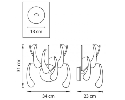 Настенный светильник MANICA 794634 Lightstar