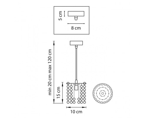 Подвесной светильник CRISTALLO 795314 Lightstar
