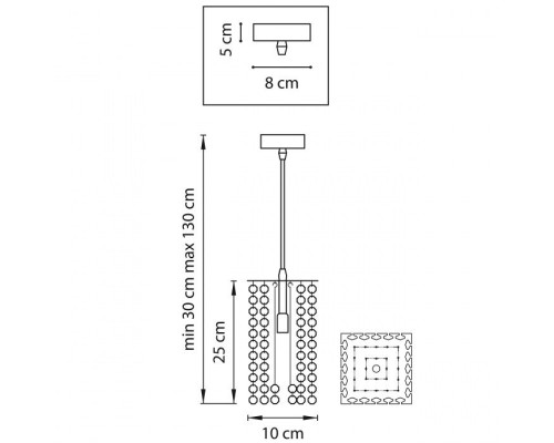 Подвесной светильник CRISTALLO 795424 Lightstar