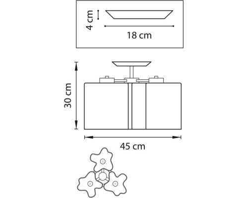 Потолочная люстра Nubi 802033 Lightstar