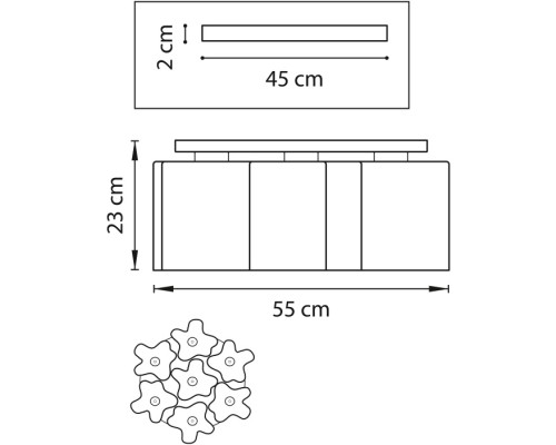 Потолочная люстра Nubi 802073 Lightstar