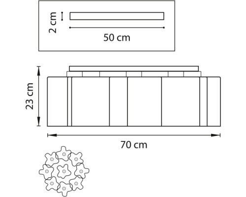 Потолочная люстра Nubi 802093 Lightstar