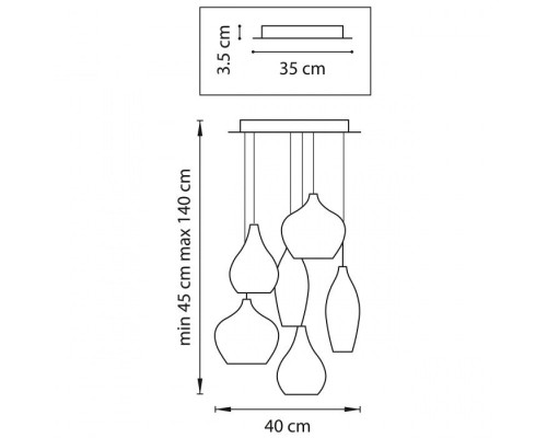 Подвесной светильник Pentola 803060 Lightstar