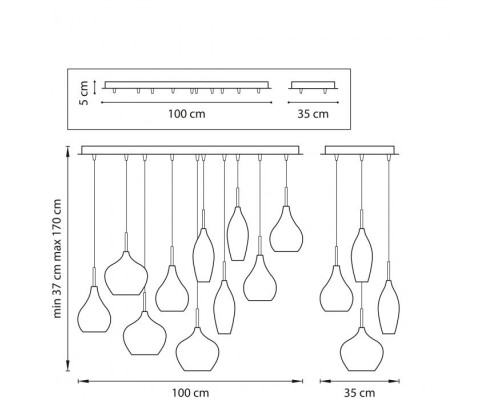 Подвесной светильник PENTOLA 803120 Lightstar