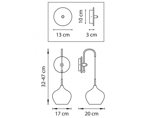 Бра PENTOLA 803543 Lightstar