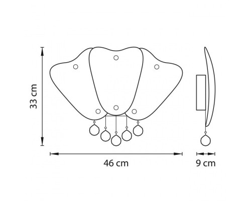 Настенный светильник LOBO 804640 Lightstar
