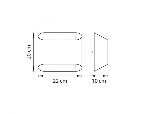 Настенный светильник Muro 808627 Lightstar