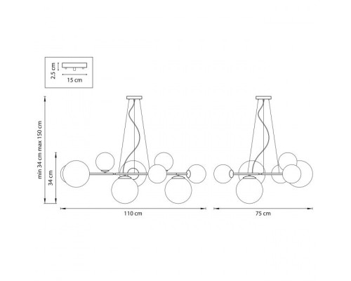 Подвесная люстра Globo 815097 Lightstar