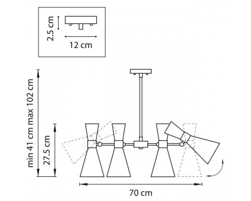 Потолочная люстра Dumo 816061 Lightstar