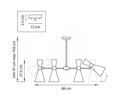 Потолочная люстра Dumo 816081 Lightstar