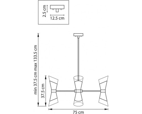 Потолочная люстра Strato 817122 Lightstar