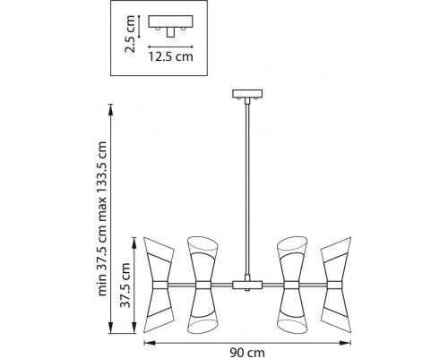 Потолочная люстра Strato 817162 Lightstar