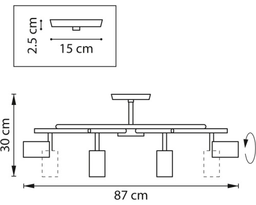 Потолочная люстра Rullo LR718368 Lightstar