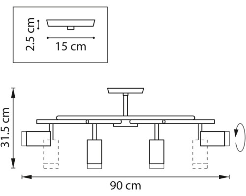 Потолочная люстра Rullo LR7183743640 Lightstar
