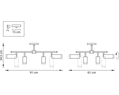 Потолочная люстра Rullo LR7283648640 Lightstar