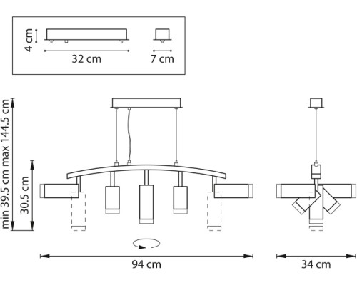 Подвесной светильник Rullo LR7353628630 Lightstar