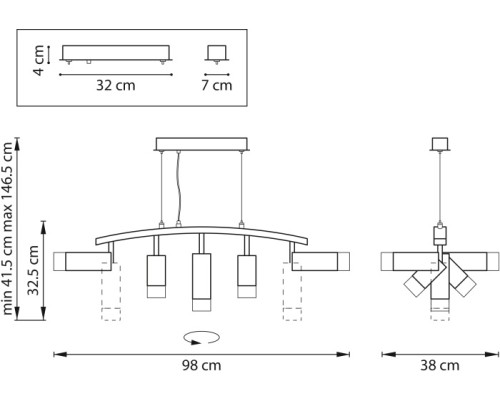 Подвесной светильник Rullo LR7353628731 Lightstar