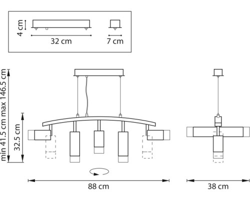 Подвесной светильник Rullo LR7353638621 Lightstar