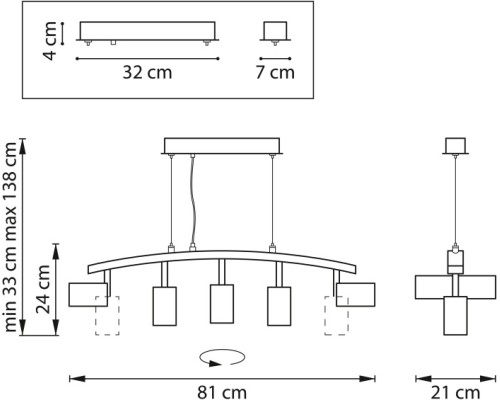 Подвесной светильник Rullo LR735365 Lightstar