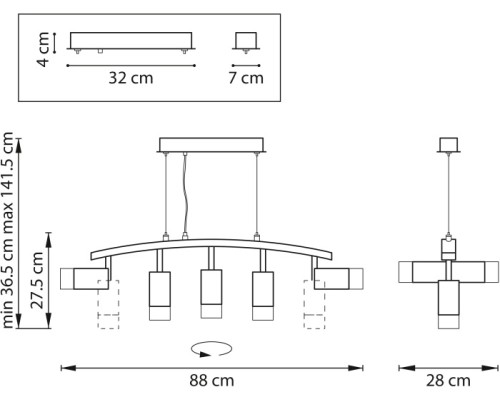 Подвесной светильник Rullo LR7353723631 Lightstar