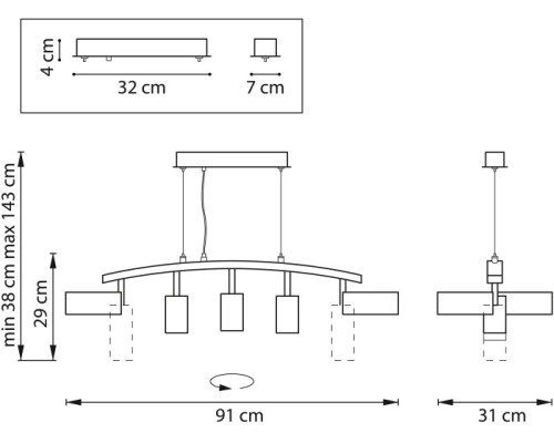 Подвесной светильник Rullo LR735862373 Lightstar