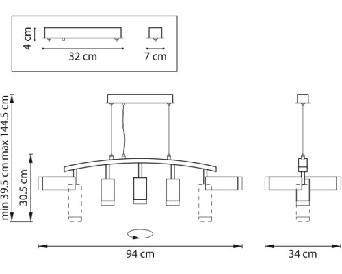 Подвесной светильник Rullo LR7358723630 Lightstar