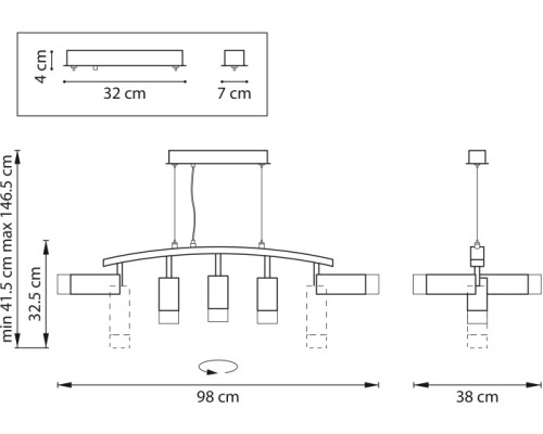 Подвесной светильник Rullo LR7358723631 Lightstar