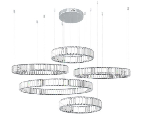 Подвесной светильник Crystal ring 10135/5 Chrome Loft It