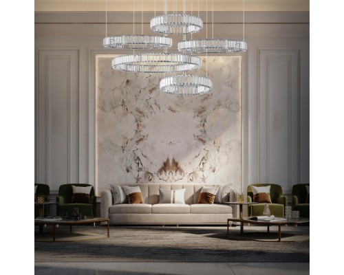 Подвесной светильник Crystal ring 10135/5 Chrome Loft It