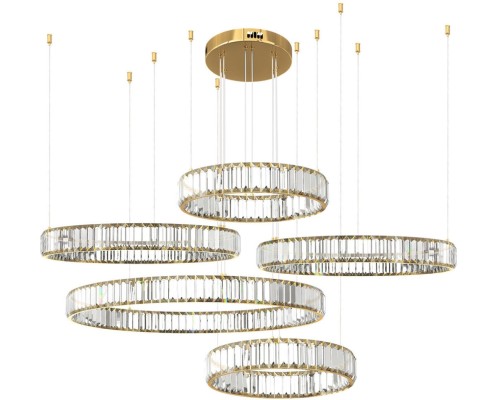 Подвесной светильник Crystal ring 10135/5 Gold Loft It
