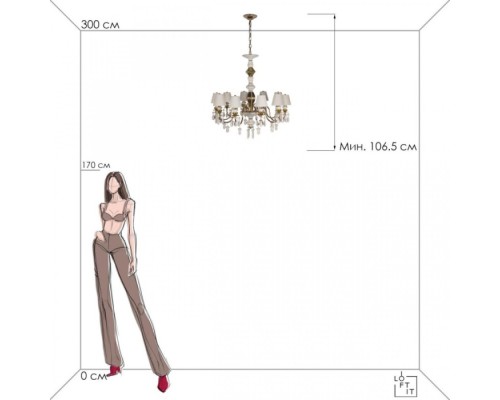 Подвесная люстра Grace 10203/10 White Loft It