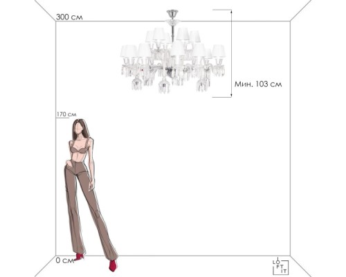 Подвесная люстра Flambeau 10209/24 Loft It