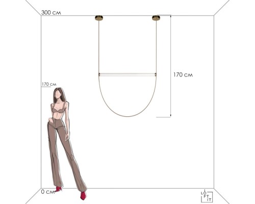 Подвесной светильник Liana 10221/1700 Loft It