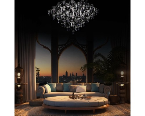 Подвесная люстра Mira 10259/1000 Silver Asfour Loft It