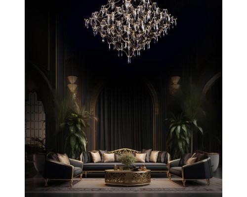 Подвесная люстра Mira 10259/1200 Gold Asfour Loft It