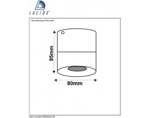 Точечный светильник Bodi 09100/01/30 Lucide