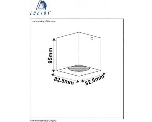 Точечный светильник Bodi 09101/01/12 Lucide