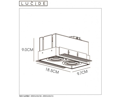 Точечный светильник Trimless 09925/02/31 Lucide