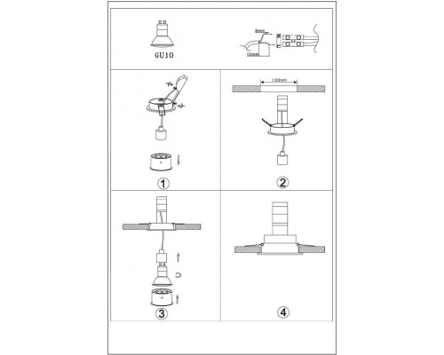 Точечный светильник Embed 22958/01/30 Lucide