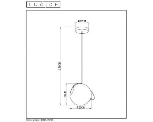 Подвесной светильник Jazzlynn 25405/20/65 Lucide