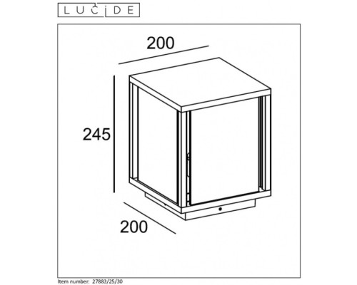 Наземный светильник Claire 27883/25/30 Lucide