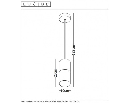 Подвесной светильник Zino 74410/01/02 Lucide
