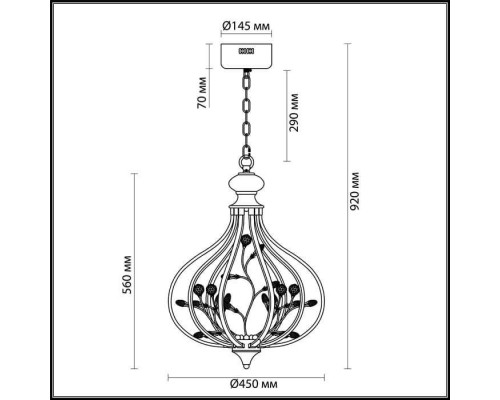 Подвесная люстра Alissa 3710/72L Lumion