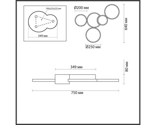 Потолочная люстра Norbert 5253/80CL Lumion