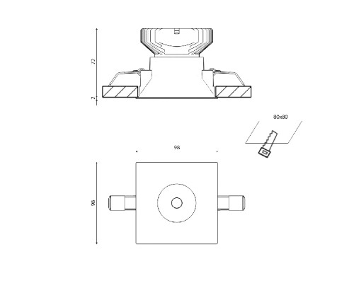 Точечный светильник COMBO 3 COMBO-34-WH Lumker