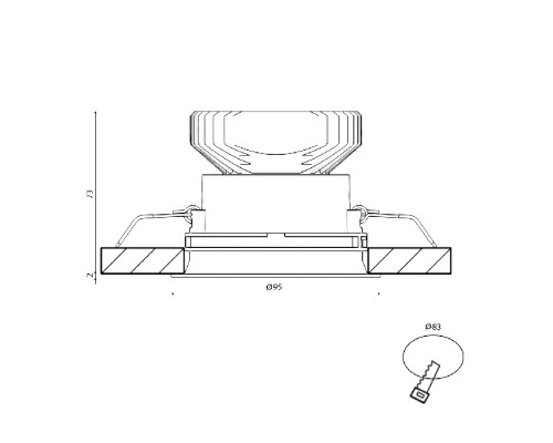 Точечный светильник COMBO 4 COMBO-41-WH Lumker
