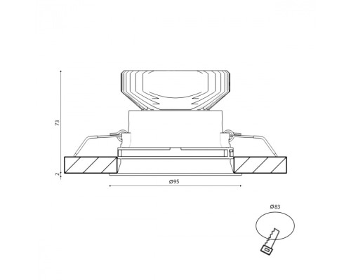 Точечный светильник COMBO 4 COMBO-42-WH Lumker