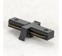 Коннектор 10324 прямой коннектор черный Lussole